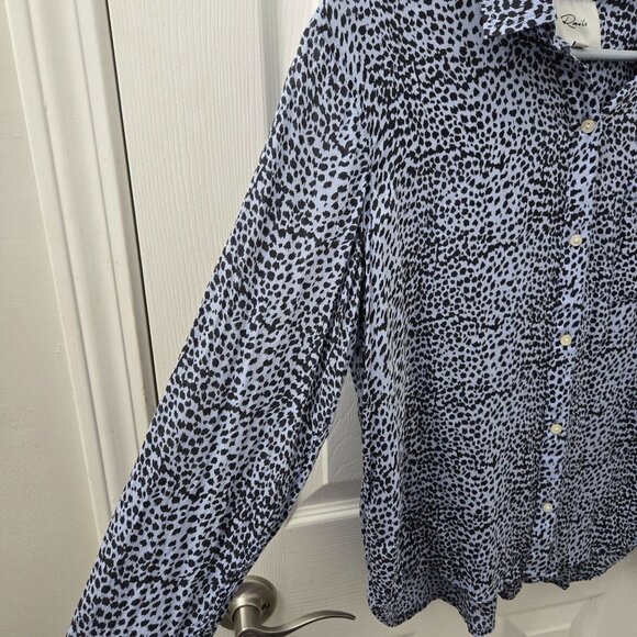 Rails Womens Button-Down Long-Sleeve Leopard Print Shirt S Lightweight & Comfort - Picture 5 of 13